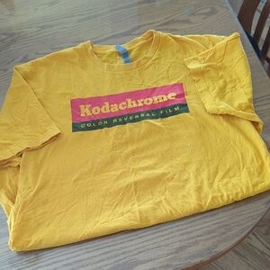 Vintage Next Level Apparel Yellow Kodachrome Graphic Tee